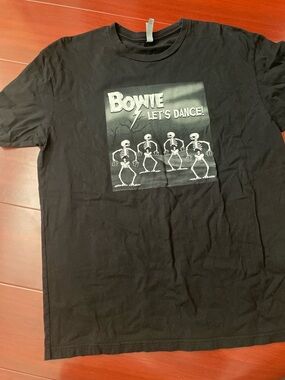 Bowie "Let's Dance" Skeleton Graphic Tee - Black
